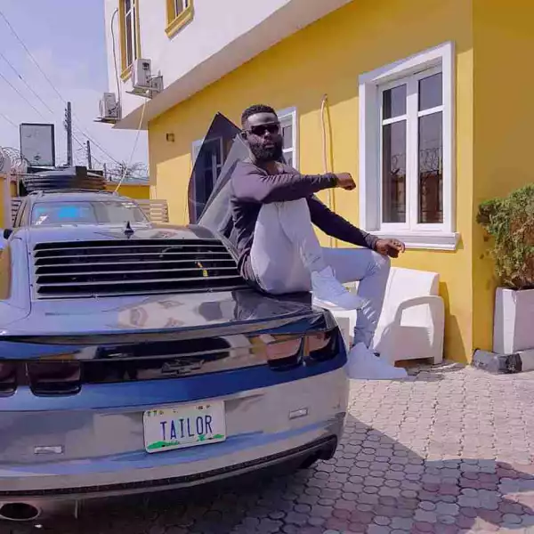 Yomi Casual Strikes A Pose With His Customized Ford Mustang (Photo)